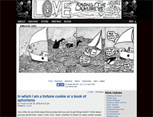 Tablet Screenshot of loveamongthelampreys.com